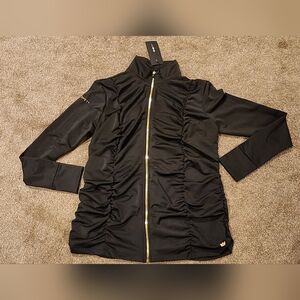 SHEFIT Black and Silver Fabric Detail